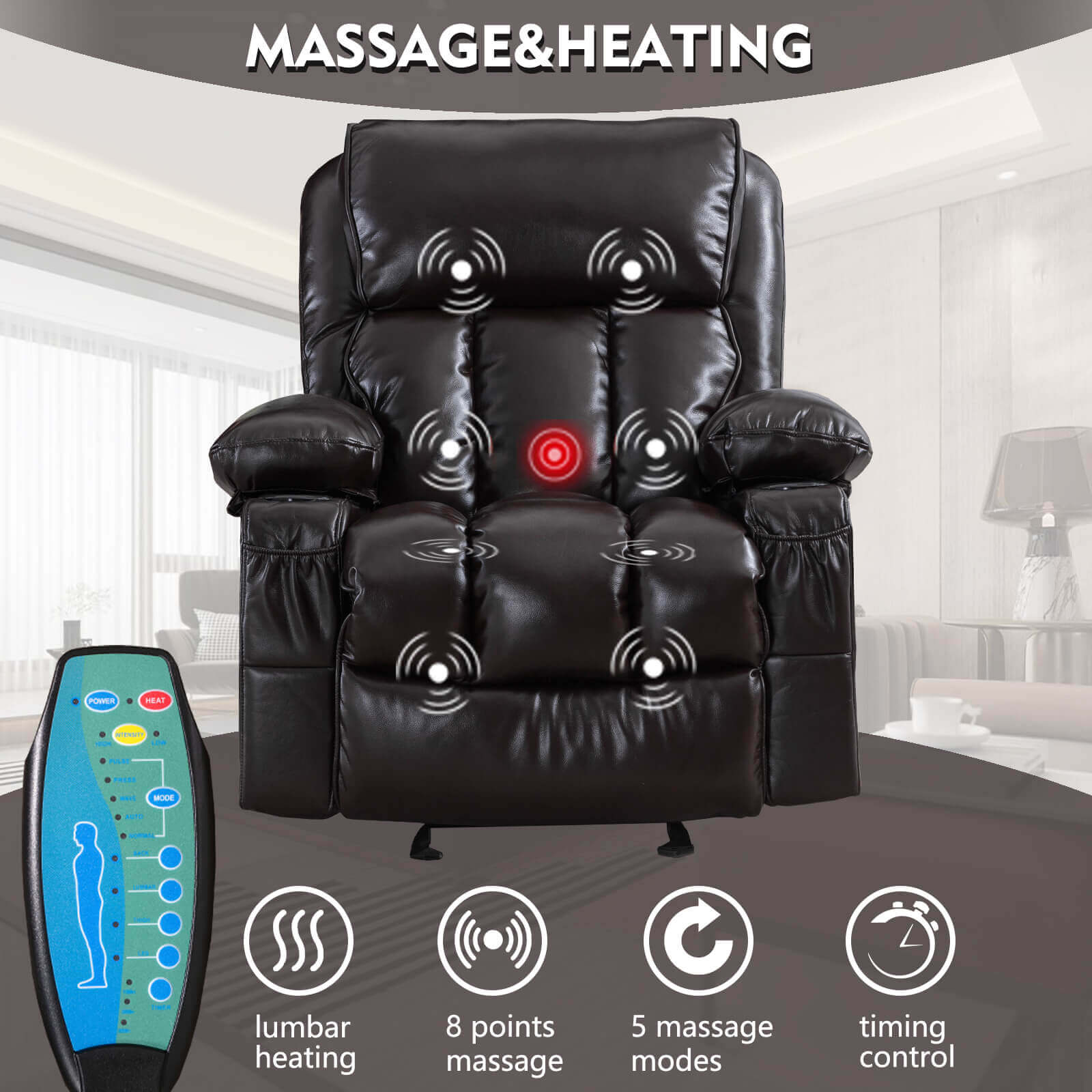 Rocking discount chair massage