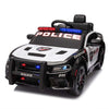 12V Kids Ride On Police Car w/Parents Remote Control / Battery Powered Electric Truck Car w/Bluetooth, Siren, Music, LED, 3 Speeds, USB, MP3, Spring Suspension