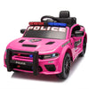 12V Kids Ride On Police Car w/Parents Remote Control / Battery Powered Electric Truck Car w/Bluetooth, Siren, Music, LED, 3 Speeds, USB, MP3, Spring Suspension