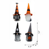 Halloween Gnomes Plush Decor Set of 4, Handmade Gnomes Ornaments for Halloween Table Decorations Gifts