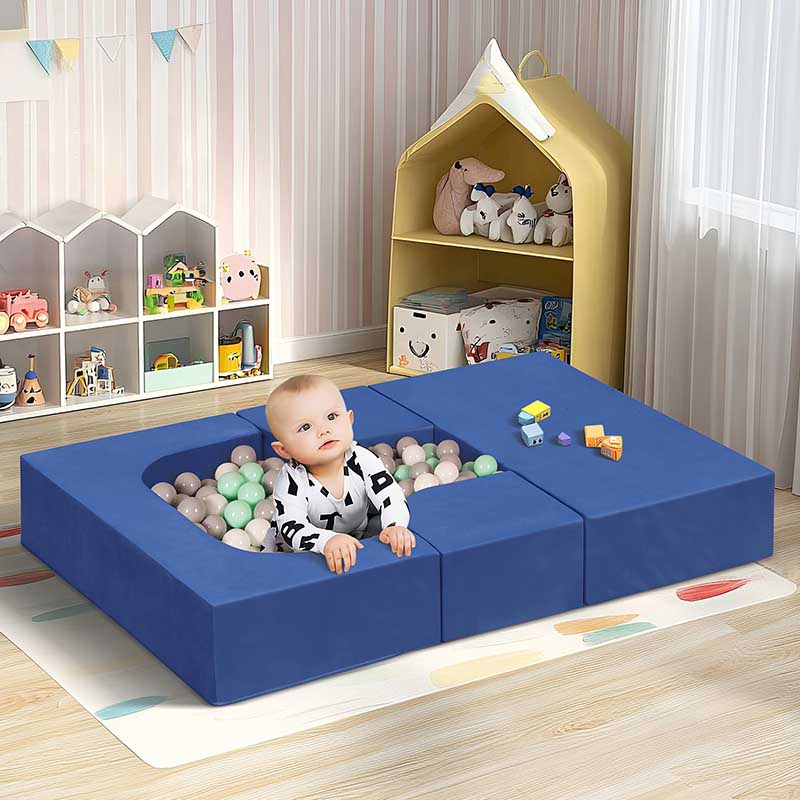 Kids Couch Sofa, 4 Pcs Modular Toddler Couch, Freely Removable Kids Chair Sofa for Playing, Creativity, Sleeping for Playroom, Bedroom Furniture