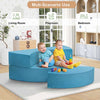 3Pcs Modular Kids Play Couch, Creativing Playroom Floor Sofa Furniture for Children, Removable Fabric Cover