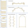 Gold Metal Arch Backdrop Stand, Wedding Arch Frame Square Balloon Arch Stand for Birthday Party Baby Shower Wedding Graduation Ceremony Decoration