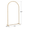 Gold Metal Arch Backdrop Stand, Wedding Arch Frame Square Balloon Arch Stand for Birthday Party Baby Shower Wedding Graduation Ceremony Decoration