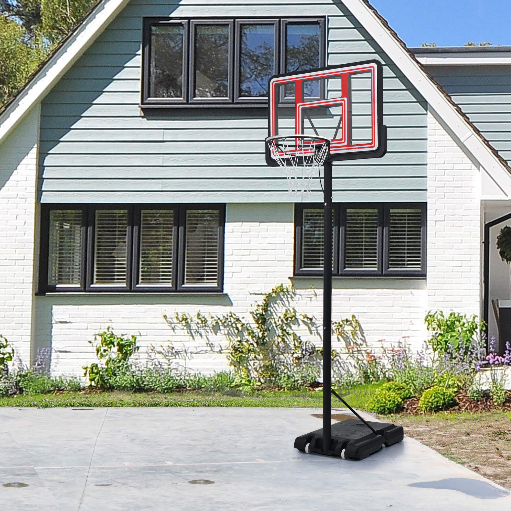 Portable Basketball Hoop Height Adjustment for Teens Adults LED Basket Arttoreal