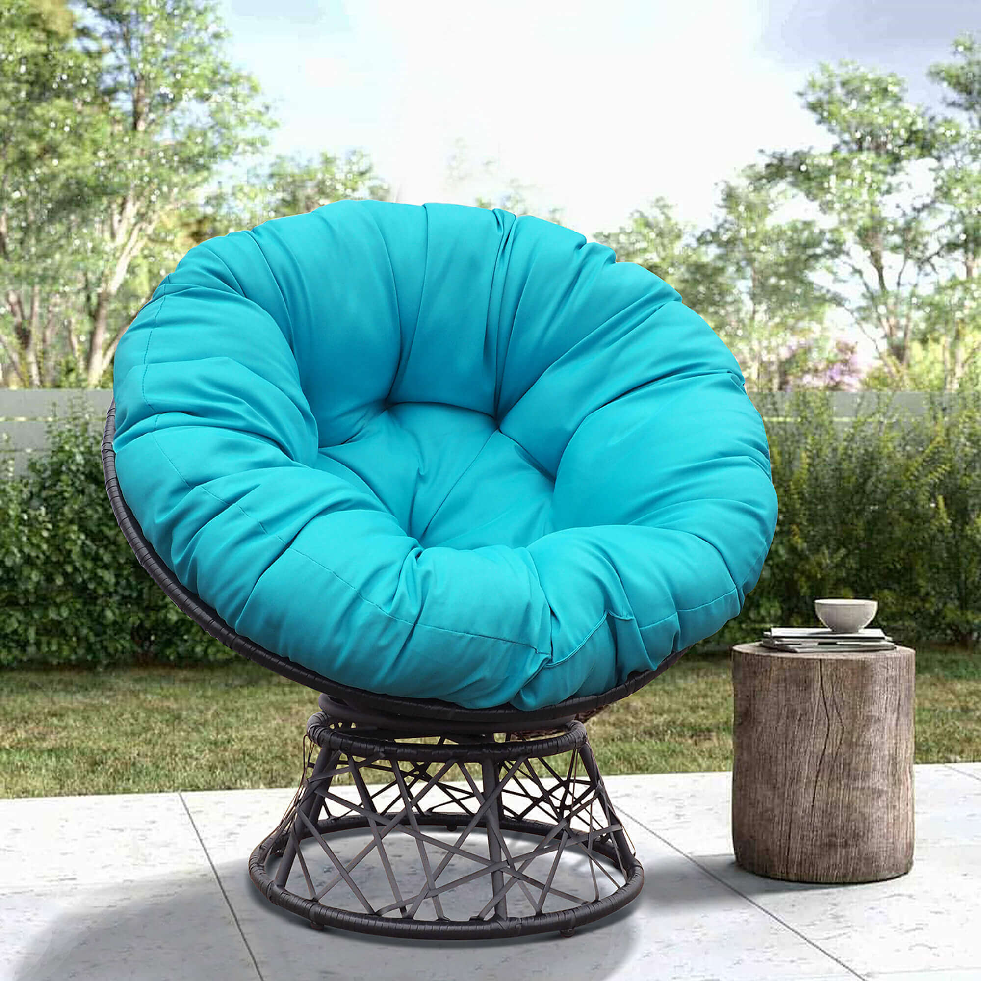 What are papasan discount chairs made of