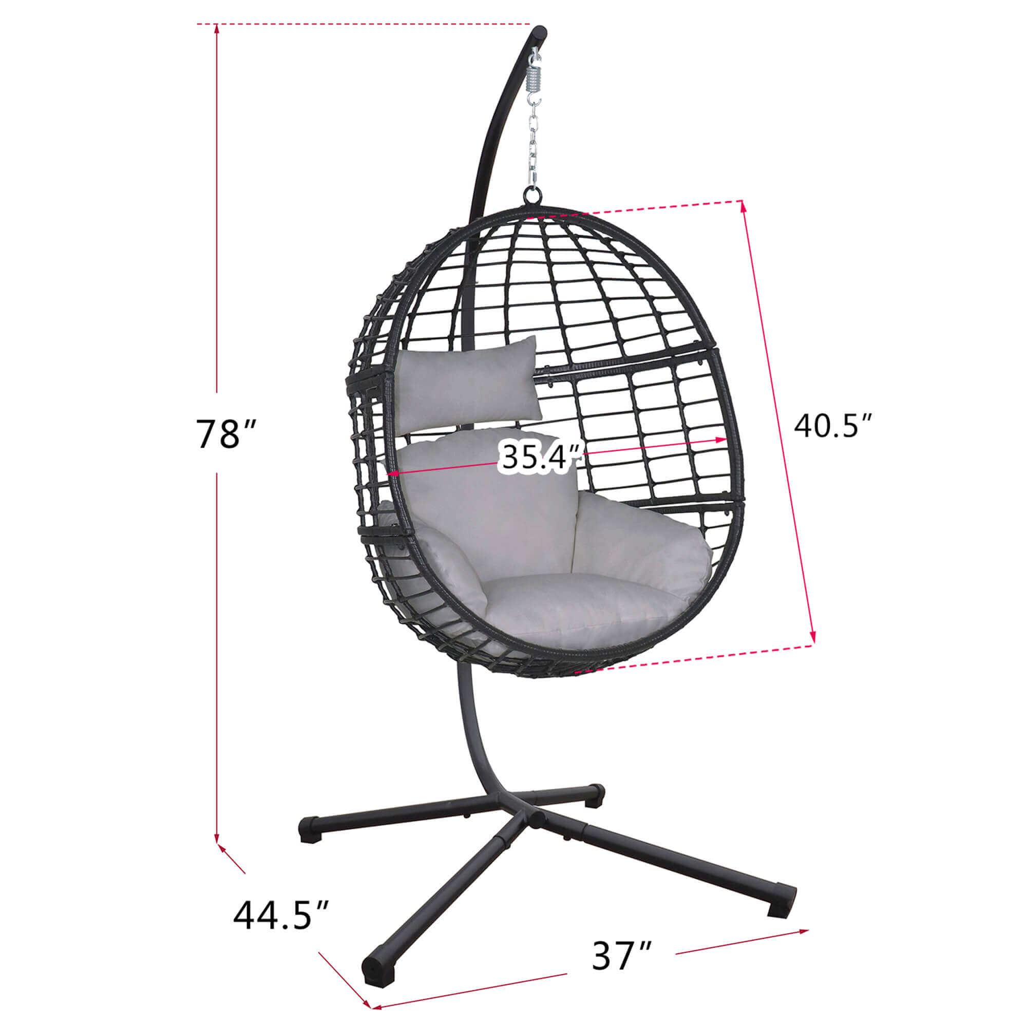 Egg discount chair aluminum