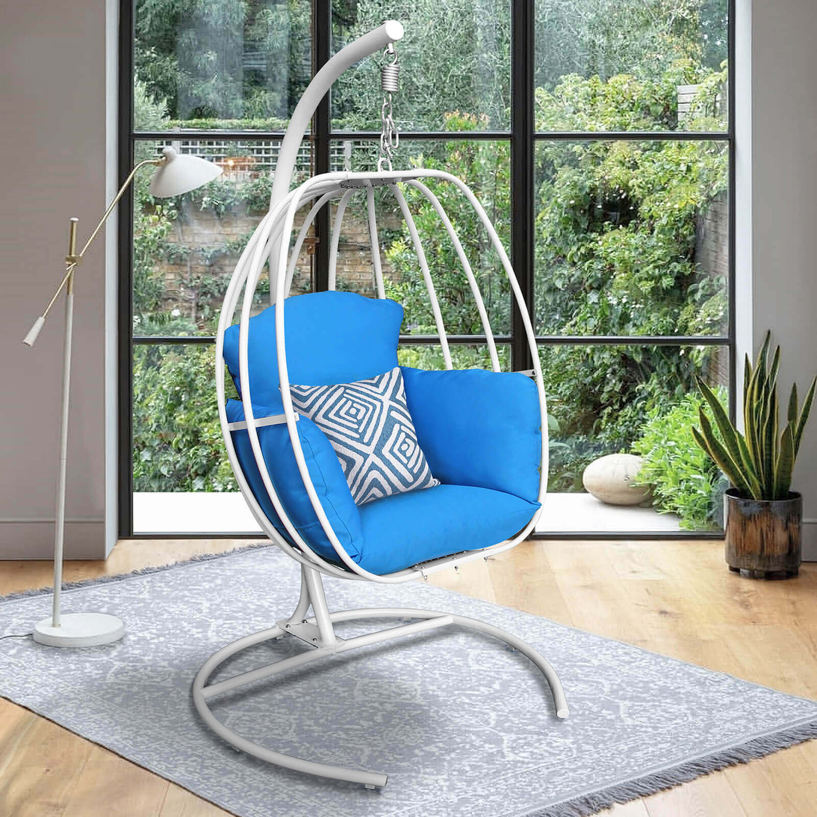 Egg shaped swing online chair