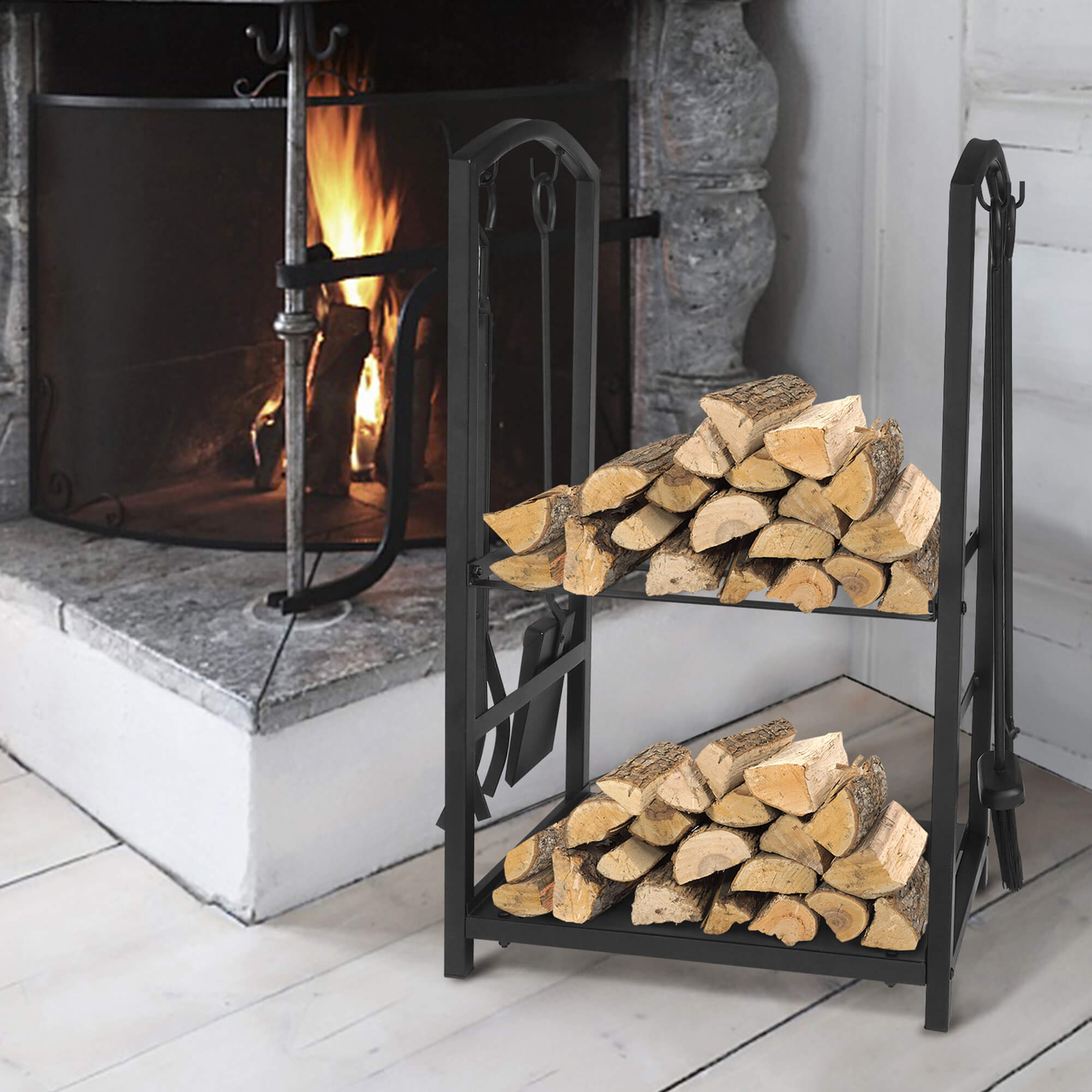 Fire discount log holder